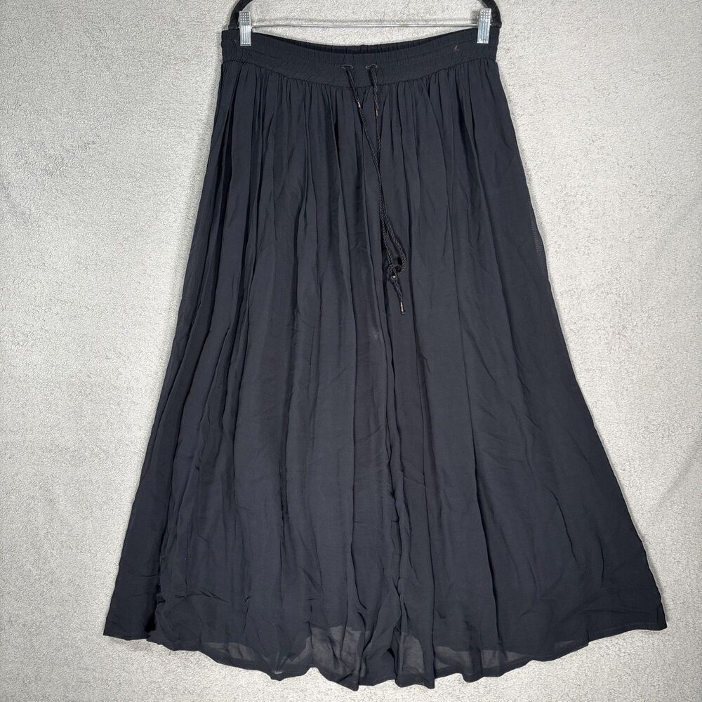 Vintage Together! Maxi Skirt Women’s Size S Georgette Goth Fairy Gypsy Grunge‎